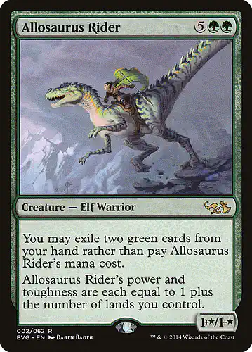 Allosaurus Rider - evg Spoiler