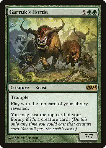 Garruk's Horde - m14 Spoiler