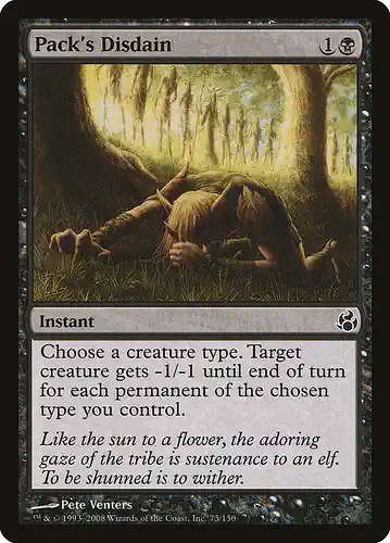 Pack's Disdain - mor Spoiler