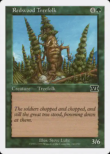 Redwood Treefolk - 6ed Spoiler