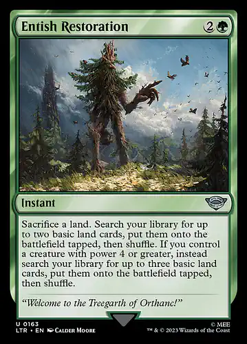 Entish Restoration - ltr Spoiler