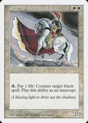 Order of the Sacred Torch - 5ed Spoiler