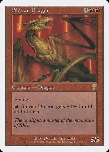Shivan Dragon - 7ed Spoiler