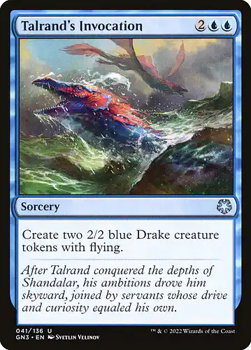 Talrand's Invocation - gn3 Spoiler