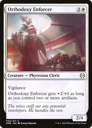 Orthodoxy Enforcer - one Spoiler