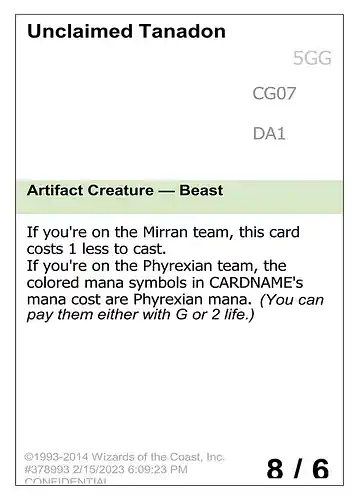 Unclaimed Tanadon - unk Spoiler