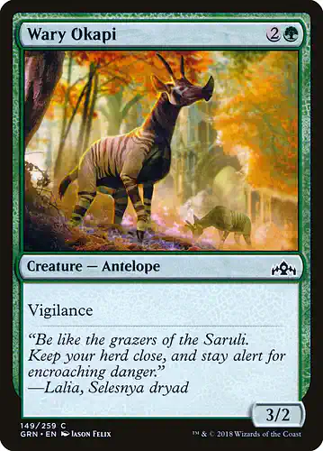 Wary Okapi - grn Spoiler