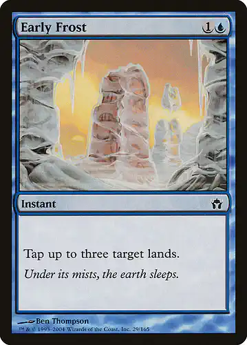 Early Frost - 5dn Spoiler
