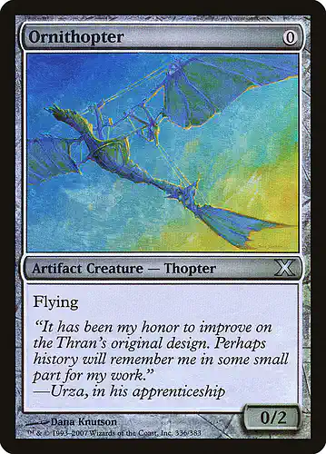 Ornithopter - 10e Spoiler