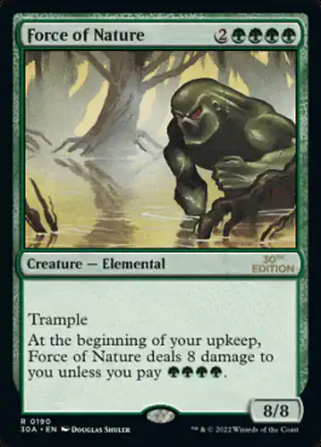 Force of Nature - 30a Spoiler