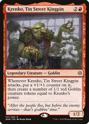 Krenko, Tin Street Kingpin - war Spoiler