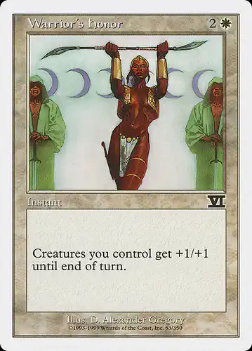 Warrior's Honor - 6ed Spoiler