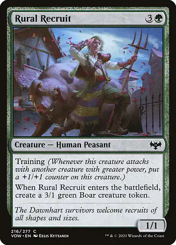Rural Recruit - vow Spoiler