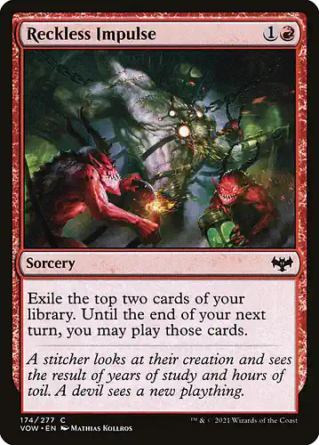 Reckless Impulse - vow Spoiler