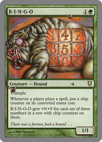 B-I-N-G-O - unh Spoiler