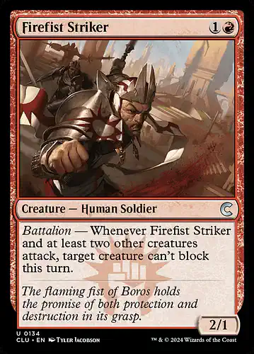 Firefist Striker - clu Spoiler