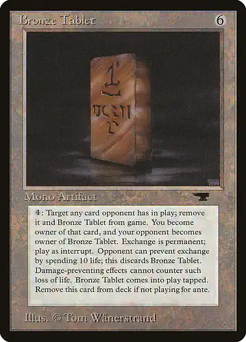 Bronze Tablet - atq Spoiler