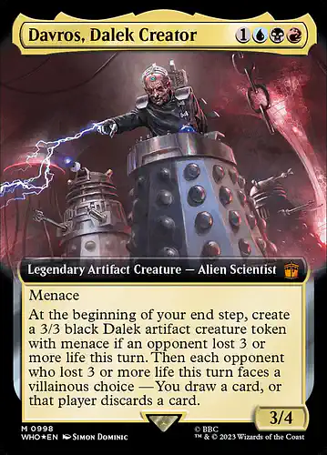 Davros, Dalek Creator - who Spoiler