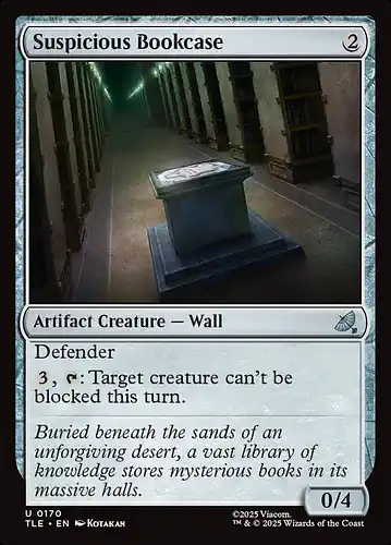 Suspicious Bookcase - tle Spoiler