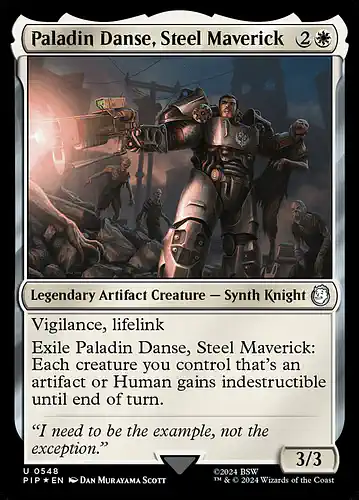 Paladin Danse, Steel Maverick - pip Spoiler