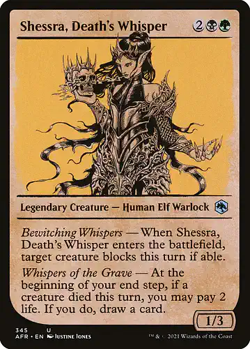 Shessra, Death's Whisper - afr Spoiler