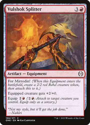 Vulshok Splitter - one Spoiler