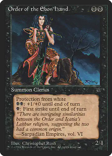 Order of the Ebon Hand - fem Spoiler