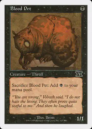 Blood Pet - 6ed Spoiler