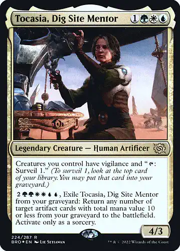 Tocasia, Dig Site Mentor - bro Spoiler