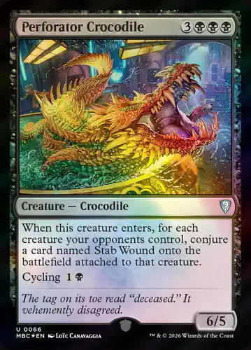 Perforator Crocodile - mbc Spoiler