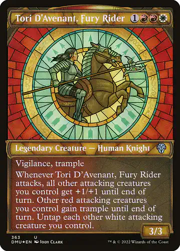 Tori D'Avenant, Fury Rider - dmu Spoiler
