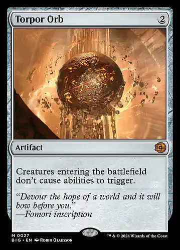 Torpor Orb - big Spoiler