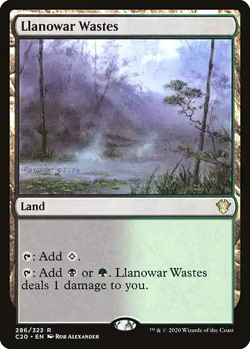 Llanowar Wastes - c20 Spoiler