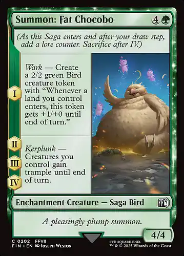Summon: Fat Chocobo - fin Spoiler