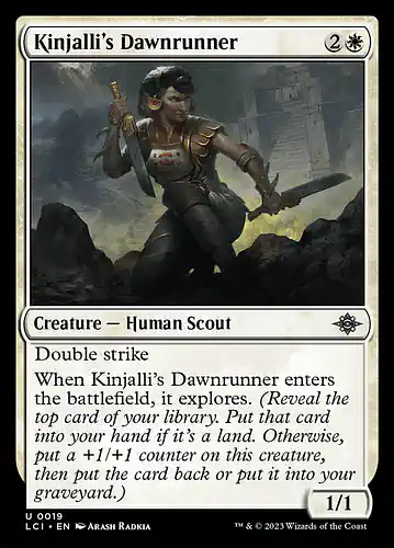 Kinjalli's Dawnrunner - lci Spoiler
