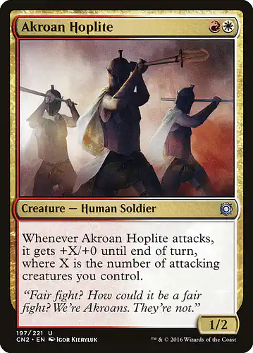 Akroan Hoplite - cn2 Spoiler