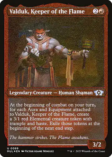 Valduk, Keeper of the Flame - mul Spoiler
