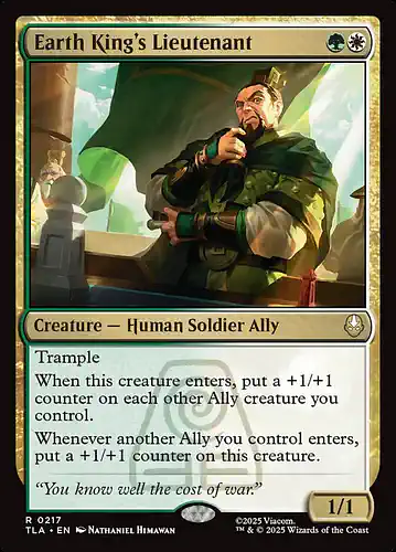 Earth King's Lieutenant - tla Spoiler
