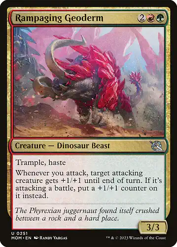 Rampaging Geoderm - mom Spoiler