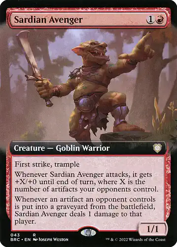 Sardian Avenger - brc Spoiler