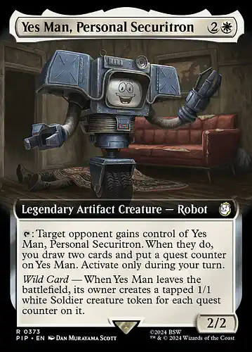 Yes Man, Personal Securitron - pip Spoiler