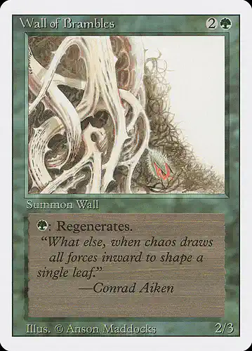 Wall of Brambles - 3ed Spoiler