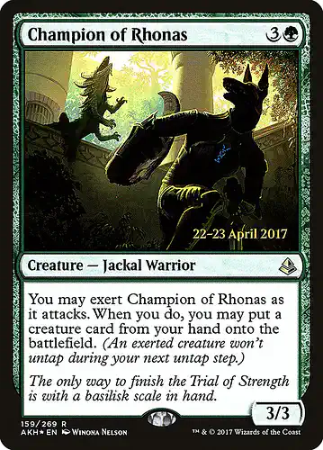 Champion of Rhonas - akh Spoiler