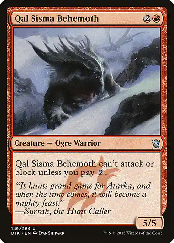 Qal Sisma Behemoth - dtk Spoiler