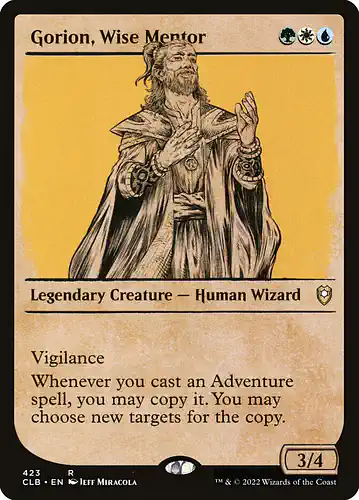 Gorion, Wise Mentor - clb Spoiler