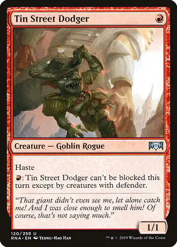 Tin Street Dodger - rna Spoiler