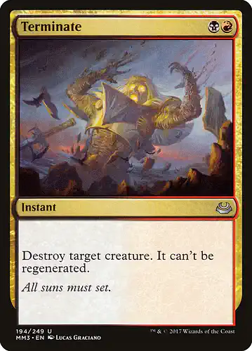 Terminate - mm3 Spoiler