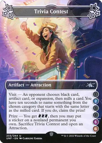 Trivia Contest - unf Spoiler