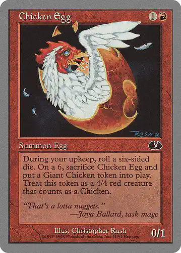 Chicken Egg - ugl Spoiler