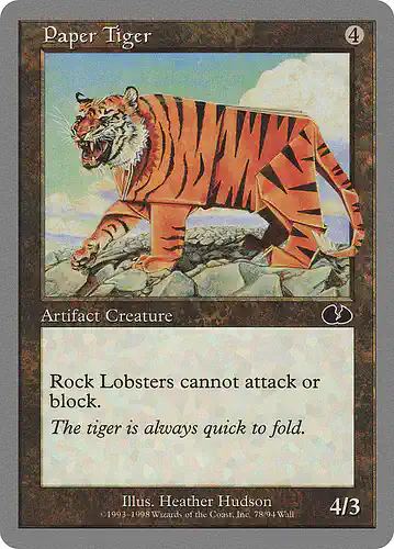 Paper Tiger - ugl Spoiler
